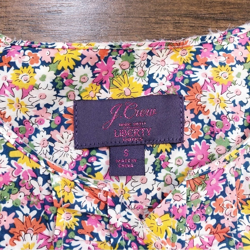 Floral Ruffle-Trim Button-Down Blouse - Pink Multi - Picture 5 of 15